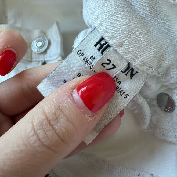 Hudson Nico Dreamer Denim in White Distressed - Picture 10 of 11